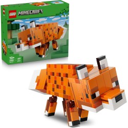 LEGO Minecraft 21588 La Volpe Giocattolo - Puzzle Animale 3D con Accessori - Decorazione per la Gaming Room o per la Camera da 