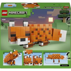 LEGO Minecraft 21588 La Volpe Giocattolo - Puzzle Animale 3D con Accessori - Decorazione per la Gaming Room o per la Camera da 