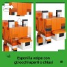 LEGO Minecraft 21588 La Volpe Giocattolo - Puzzle Animale 3D con Accessori - Decorazione per la Gaming Room o per la Camera da 