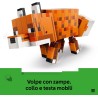 LEGO Minecraft 21588 La Volpe Giocattolo - Puzzle Animale 3D con Accessori - Decorazione per la Gaming Room o per la Camera da 