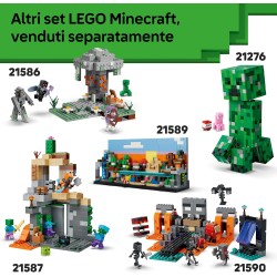 LEGO Minecraft 21588 La Volpe Giocattolo - Puzzle Animale 3D con Accessori - Decorazione per la Gaming Room o per la Camera da 