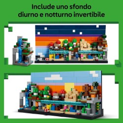 LEGO Minecraft 21589 Mini-Biomi Giocattolo - Decorazione Fai da Te in Miniatura per la Stanza da Gaming - Puzzle 3D con 5 Micro