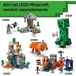 LEGO Minecraft 21589 Mini-Biomi Giocattolo - Decorazione Fai da Te in Miniatura per la Stanza da Gaming - Puzzle 3D con 5 Micro