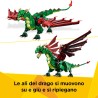 LEGO Creator 31161 3 in 1 Drago Medievale Giocattolo - Si Trasforma in Serpente Marino o in Fenice - Animali da Costruire