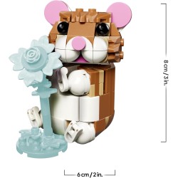 LEGO Creator 31376 3 in 1 Simpatico Criceto con Fiore Giocattolo - Animale Trasformabile in Riccio o Aquila con Uovo - Decorazi