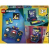 LEGO Creator 31380 3 in 1 Console di Gioco Retrò - Giocattolo Trasformabile in Cabinato Arcade o Computer con Tastiera e Mouse 