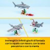 LEGO Creator 31381 3 in 1 Squalo con Scrigno del Tesoro Giocattolo - Animale Marino Trasformabile in Rana Pescatrice o Manta - 