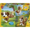 LEGO Creator 31382 3 in 1 Adorabili Animali: Cagnolino Giocoso - Giocattolo con Animale Domestico Trasformabile in Scoiattolo o