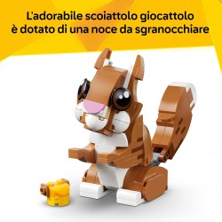 LEGO Creator 31382 3 in 1 Adorabili Animali: Cagnolino Giocoso - Giocattolo con Animale Domestico Trasformabile in Scoiattolo o