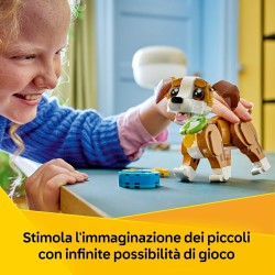 LEGO Creator 31382 3 in 1 Adorabili Animali: Cagnolino Giocoso - Giocattolo con Animale Domestico Trasformabile in Scoiattolo o