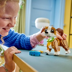 LEGO Creator 31382 3 in 1 Adorabili Animali: Cagnolino Giocoso - Giocattolo con Animale Domestico Trasformabile in Scoiattolo o