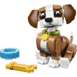 LEGO Creator 31382 3 in 1 Adorabili Animali: Cagnolino Giocoso - Giocattolo con Animale Domestico Trasformabile in Scoiattolo o