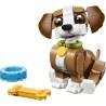 LEGO Creator 31382 3 in 1 Adorabili Animali: Cagnolino Giocoso - Giocattolo con Animale Domestico Trasformabile in Scoiattolo o