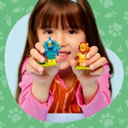 LEGO 71051 Minifigures Serie Animali 28 - Scatola a Sorpresa - Giocattolo con 1 di 12 Personaggi da Collezione tra cui Leone, C