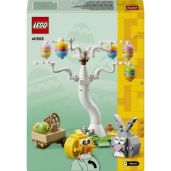 LEGO 40808 Coniglietto Pasquale e Caccia alle Uova - Giocattolo di Pasqua con Figure di Coniglio e Uccellino - Kit di Arti e Me