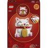 LEGO 40813 Gatto della Fortuna - Costruzioni per Adulti e Bambini - Modello da Esposizione - Animale con Zampa che Saluta, Mone