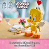 LEGO 40824 Titti - Uccellino Giocattolo - Modello Looney Tunes da Esposizione con Mazzo di Fiori, Cuore, Arco di Cupido e Suppo
