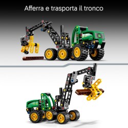 LEGO Technic 42218 Mietitrebbia Gommato John Deere 1470H - Veicolo Giocattolo da Cantiere - Kit di Modellismo - Gioco STEM con 