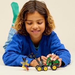 LEGO Technic 42218 Mietitrebbia Gommato John Deere 1470H - Veicolo Giocattolo da Cantiere - Kit di Modellismo - Gioco STEM con 
