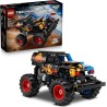 LEGO Technic 42219 Monster Jam Grave Digger Fuoco e Ghiaccio - Camion Giocattolo Pull-Back - Veicolo da Corsa con Dettagli Aute