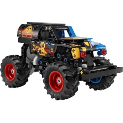 LEGO Technic 42219 Monster Jam Grave Digger Fuoco e Ghiaccio - Camion Giocattolo Pull-Back - Veicolo da Corsa con Dettagli Aute