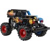 LEGO Technic 42219 Monster Jam Grave Digger Fuoco e Ghiaccio - Camion Giocattolo Pull-Back - Veicolo da Corsa con Dettagli Aute