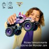 LEGO Technic 42220 Monster Jam Sparkle Smash a Retrocarica - Camion Giocattolo Pull-Back - Auto da Corsa a Tema Unicorno Rosa
