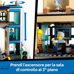 LEGO City 60469 Stazione Centrale - con Veicolo Giocattolo di Manutenzione, Ascensore Funzionante, Biglietteria, 2 Piattaforme,