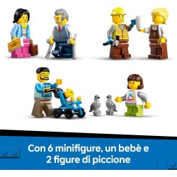 LEGO City 60469 Stazione Centrale - con Veicolo Giocattolo di Manutenzione, Ascensore Funzionante, Biglietteria, 2 Piattaforme,