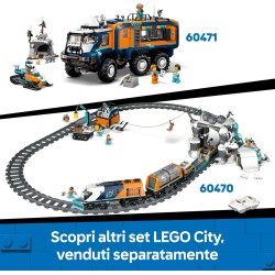 LEGO City 60469 Stazione Centrale - con Veicolo Giocattolo di Manutenzione, Ascensore Funzionante, Biglietteria, 2 Piattaforme,
