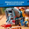 LEGO City 60478 Betoniera Giocattolo - Gioco Didattico con Veicolo da Cantiere, 3 Minifigure, Tamburo Rotante e Funzione di Sca