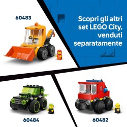 LEGO City 60481 – SUV della Polizia Giocattolo - Mini Veicolo di Emergenza con Minifigure Junior di Poliziotto - Regalini Fine 