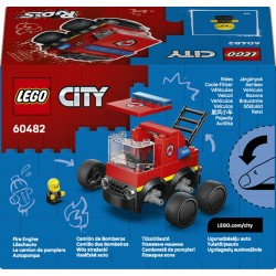 LEGO City 60482 Veicoli – Autopompa - Mini Camion Giocattolo di Emergenza con Minifigure Junior di un Pompiere - Regalini Fine 