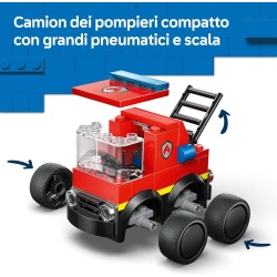LEGO City 60482 Veicoli – Autopompa - Mini Camion Giocattolo di Emergenza con Minifigure Junior di un Pompiere - Regalini Fine 