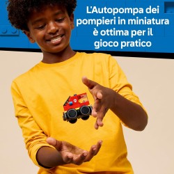 LEGO City 60482 Veicoli – Autopompa - Mini Camion Giocattolo di Emergenza con Minifigure Junior di un Pompiere - Regalini Fine 