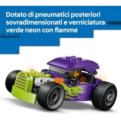 LEGO City 60485 Bolide - Auto da Corsa Giocattolo - Macchina con Minifigure del Pilota e Tetto Apribile - Set per lo Sviluppo d