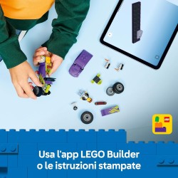 LEGO City 60485 Bolide - Auto da Corsa Giocattolo - Macchina con Minifigure del Pilota e Tetto Apribile - Set per lo Sviluppo d