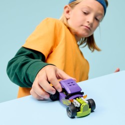 LEGO City 60485 Bolide - Auto da Corsa Giocattolo - Macchina con Minifigure del Pilota e Tetto Apribile - Set per lo Sviluppo d