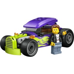 LEGO City 60485 Bolide - Auto da Corsa Giocattolo - Macchina con Minifigure del Pilota e Tetto Apribile - Set per lo Sviluppo d