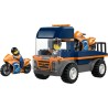 LEGO City 60491 Trasportatore di Moto - Giocattolo per lo Sviluppo della Motricità Fine con Camion, 2 Motociclette, 2 Minifigur