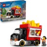 LEGO City 60488 Food Truck delle Patatine - Camion Giocattolo con Negozio Rimovibile, 2 Minifigure, Accessori e Cibo - Idea Reg