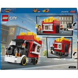 LEGO City 60488 Food Truck delle Patatine - Camion Giocattolo con Negozio Rimovibile, 2 Minifigure, Accessori e Cibo - Idea Reg