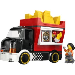 LEGO City 60488 Food Truck delle Patatine - Camion Giocattolo con Negozio Rimovibile, 2 Minifigure, Accessori e Cibo - Idea Reg