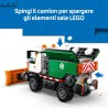 LEGO City 60490 Spazzaneve Giocattolo - Kit Modello di Camion con Minifigure, Attrezzi e Funzione Spargisale - Idea Regalo di C