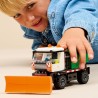 LEGO City 60490 Spazzaneve Giocattolo - Kit Modello di Camion con Minifigure, Attrezzi e Funzione Spargisale - Idea Regalo di C