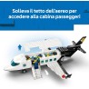 LEGO City 60502 Aeroporto con Aereo Giocattolo - Modello in Miniatura con Terminal, Aeroplano, Rimorchiatore, Ponte, 9 Minifigu