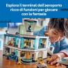 LEGO City 60502 Aeroporto con Aereo Giocattolo - Modello in Miniatura con Terminal, Aeroplano, Rimorchiatore, Ponte, 9 Minifigu