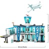 LEGO City 60502 Aeroporto con Aereo Giocattolo - Modello in Miniatura con Terminal, Aeroplano, Rimorchiatore, Ponte, 9 Minifigu