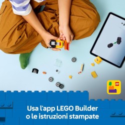 LEGO City 60483 Veicoli – Ruspa da Cantiere Giocattolo - Mini Escavatore con Minifigure Junior di Operaio - Regalini Fine Festa