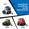 LEGO City 60483 Veicoli – Ruspa da Cantiere Giocattolo - Mini Escavatore con Minifigure Junior di Operaio - Regalini Fine Festa